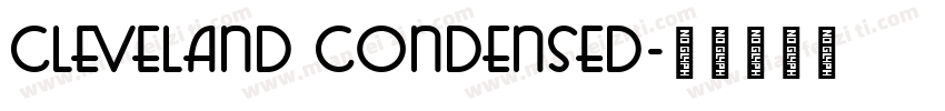 Cleveland Condensed字体转换
